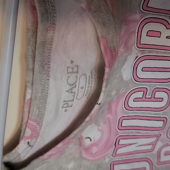 Unicorn Power Pajama Set, The Children's Place, Size 6 - Picture 3 of 3